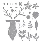 Spellbinders Vágósablon Floral Stag  Cutting Dies (1 csomag)