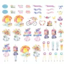 Spellbinders Kivágatok Dancin' Watercolor Celebrations Printed Die Cuts (1 csomag)