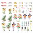 Spellbinders Kivágatok Dancin' Watercolor Holidays Printed Die Cuts (1 csomag)