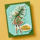 Spellbinders Kivágatok Dancin' Watercolor Holidays Printed Die Cuts (1 csomag)
