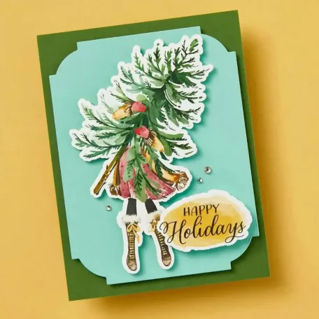 Spellbinders Kivágatok Dancin' Watercolor Holidays Printed Die Cuts (1 csomag)