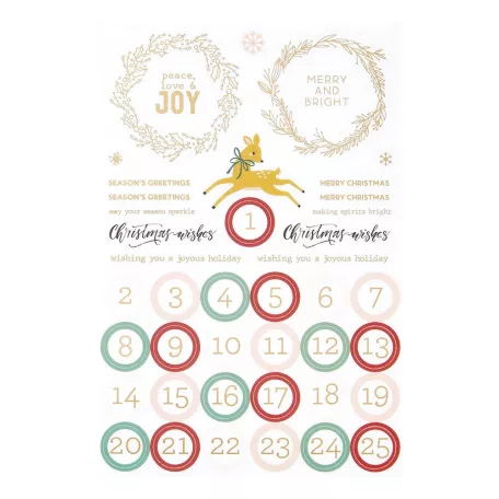 Spellbinders Matrica készlet Oh Joyful Day Clear Sticker Pac (1 csomag)
