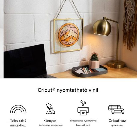 Cricut Átlátszó nyomtatható vinil - Printable Vinyl A4 Transparent (12 ív)