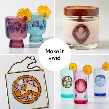 Cricut Átlátszó nyomtatható vinil - Printable Vinyl A4 Transparent (12 ív)