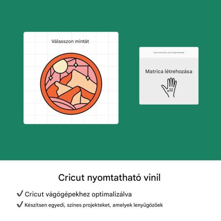 Cricut Átlátszó nyomtatható vinil - Printable Vinyl A4 Transparent (12 ív)
