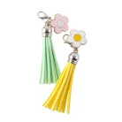 American Crafts Díszítőelem Jen Hadfield Flower Child Enamel Charm Tassels (1 csomag)