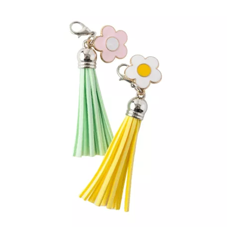 American Crafts Díszítőelem Jen Hadfield Flower Child Enamel Charm Tassels (1 csomag)