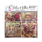Ciao Bella Book Lovers 3 delux és 3 vellum papír 6" (15 cm) Deluxe & Vellum Dual Pack (6 ív)