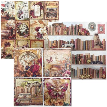 Ciao Bella Book Lovers 3 delux és 3 vellum papír 6" (15 cm) Deluxe & Vellum Dual Pack (6 ív)