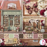   Ciao Bella Book Lovers Scrapbook papírkészlet 12" (30 cm) Patterns Pad (8 ív)