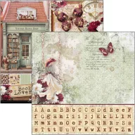   Ciao Bella Book Lovers Scrapbook papírkészlet 12" (30 cm) Patterns Pad (8 ív)