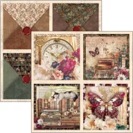   Ciao Bella Book Lovers Scrapbook papírkészlet 12" (30 cm) Patterns Pad (8 ív)