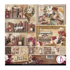 Ciao Bella Book Lovers Scrapbook papírkészlet 8" (20 cm) Paper Pad (12 ív)