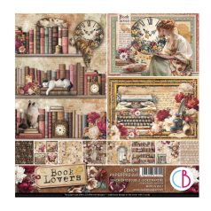   Ciao Bella Book Lovers Scrapbook papírkészlet 8" (20 cm) Paper Pad (12 ív)