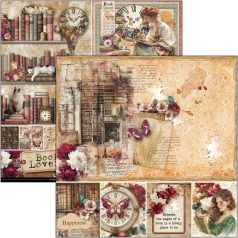  Ciao Bella Book Lovers Scrapbook papírkészlet 8" (20 cm) Paper Pad (12 ív)