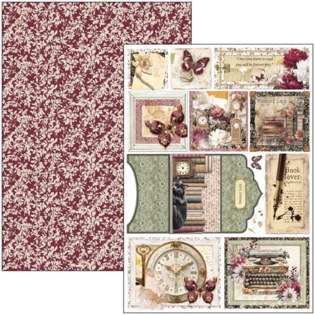 Ciao Bella Book Lovers Papírkészlet A4 Creative Pad (9 ív)