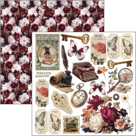 Ciao Bella Book Lovers Kivágóív készlet 6" (15 cm) Fussy Cut Pad (24 ív)