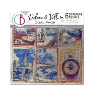   Ciao Bella An Artist Journey 3 delux és 3 vellum papír 6" (15 cm) Deluxe & Vellum Dual Pack (6 ív)