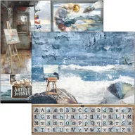   Ciao Bella An Artist Journey Scrapbook papírkészlet 12" (30 cm) Patterns Pad (8 ív)