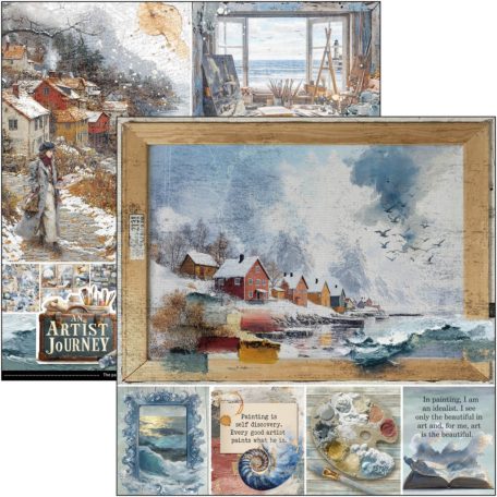 Ciao Bella An Artist Journey Scrapbook papírkészlet 8" (20 cm) Paper Pad (12 ív)