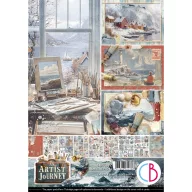   Ciao Bella An Artist Journey Papírkészlet A4 Creative Pad (9 ív)