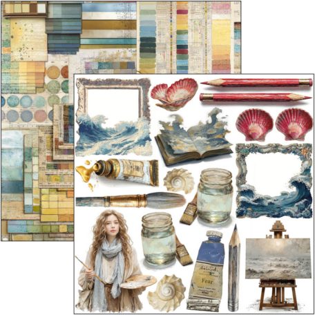 Ciao Bella An Artist Journey Kivágóív készlet 6" (15 cm) Fussy Cut Pad (24 ív)