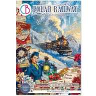   Ciao Bella Polar Railway Kivágóív készlet A4 Junk Journal Ephemera Book (32 ív)