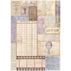   Stamperia Quiet Days Rízspapír A4 Kitten Rice Paper (1 ív)