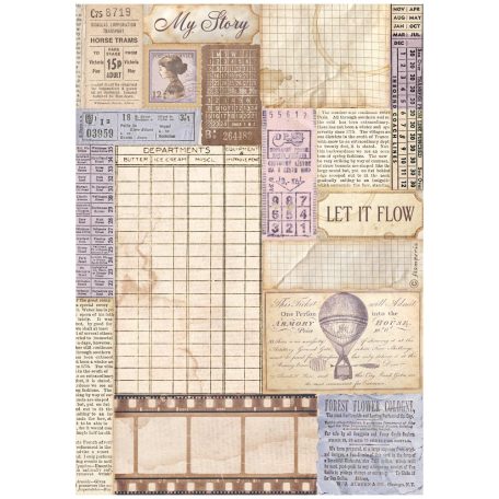 Stamperia Quiet Days Rízspapír A4 Kitten Rice Paper (1 ív)