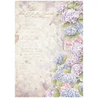   Stamperia Quiet Days Rizspapír A4 Hydrangea Rice Paper (1 ív)