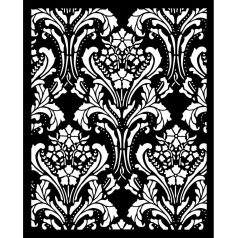   Stamperia Quiet Days Vastag stencil 20x25cm Baroque Tapestry Thick Stencil  (1 db)