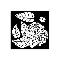   Stamperia Quiet Days Vastag stencil 12x12cm Hydrangea Thick Stencil  (1 db)