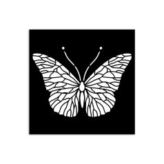   Stamperia Quiet Days Vastag stencil 12x12cm Butterfly Thick Stencil  (1 db)
