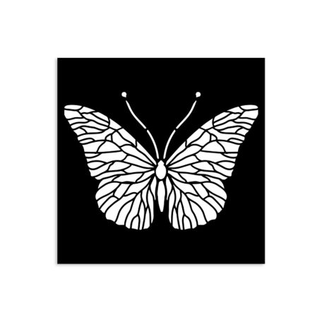 Stamperia Quiet Days Vastag stencil 12x12cm Butterfly Thick Stencil  (1 db)