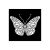 Stamperia Quiet Days Vastag stencil 12x12cm Butterfly Thick Stencil  (1 db)