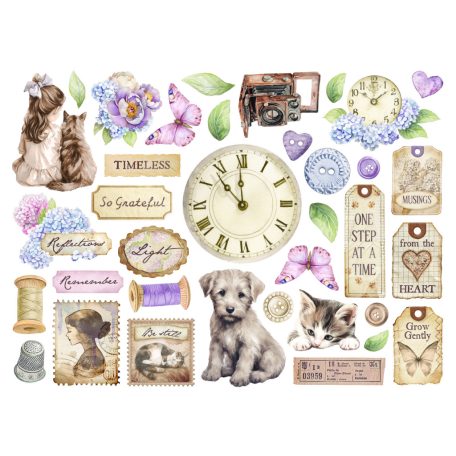 Stamperia Quiet Days Kivágatok Die Cuts Assorted (1 csomag)