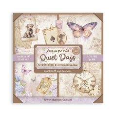   Stamperia Quiet Days Papírkészlet 12" (30 cm) Single Face Maxi Paper Pack (22 ív)