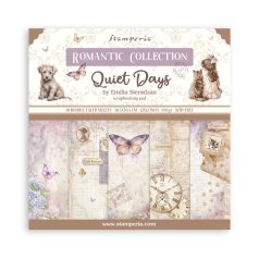   Stamperia Quiet Days Papírkészlet 12" (30 cm) Maxi Background Paper Pack (10 ív)
