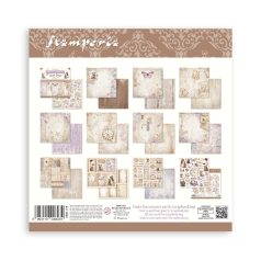   Stamperia Quiet Days Papírkészlet 12" (30 cm) Maxi Background Paper Pack (10 ív)