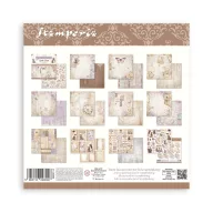   Stamperia Quiet Days Papírkészlet 8" (20 cm) Maxi Background Paper Pack (10 ív)