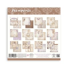  Stamperia Quiet Days Papírkészlet 8" (20 cm) Maxi Background Paper Pack (10 ív)