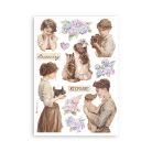 Stamperia Quiet Days Washi matrica Washi Pad (8 ív)