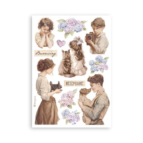 Stamperia Quiet Days Washi matrica Washi Pad (8 ív)