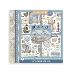   Stamperia Silent Sea Kaparós matrica készlet  Assortment Rub-On (6 ív)