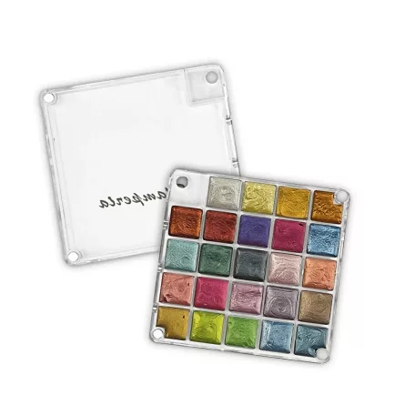 Stamperia Metál akvarell festék készlet Watercolors Metallic Paints Set (1 db)