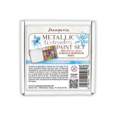   Stamperia Metál akvarell festék készlet Watercolors Metallic Paints Set (1 db)