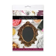   Large Oval Vintage Frame Szilikon öntőforma Katy Sue Designs Silicon Mould (1 db)
