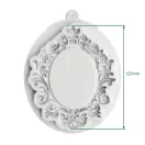 Large Oval Vintage Frame Szilikon öntőforma Katy Sue Designs Silicon Mould (1 db)