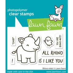   Lawn Fawn Rhino-mite! Szilikonbélyegző LF3593 Clear Stamps (1 csomag)
