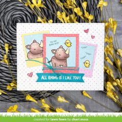   Lawn Fawn Rhino-mite! Szilikonbélyegző LF3593 Clear Stamps (1 csomag)